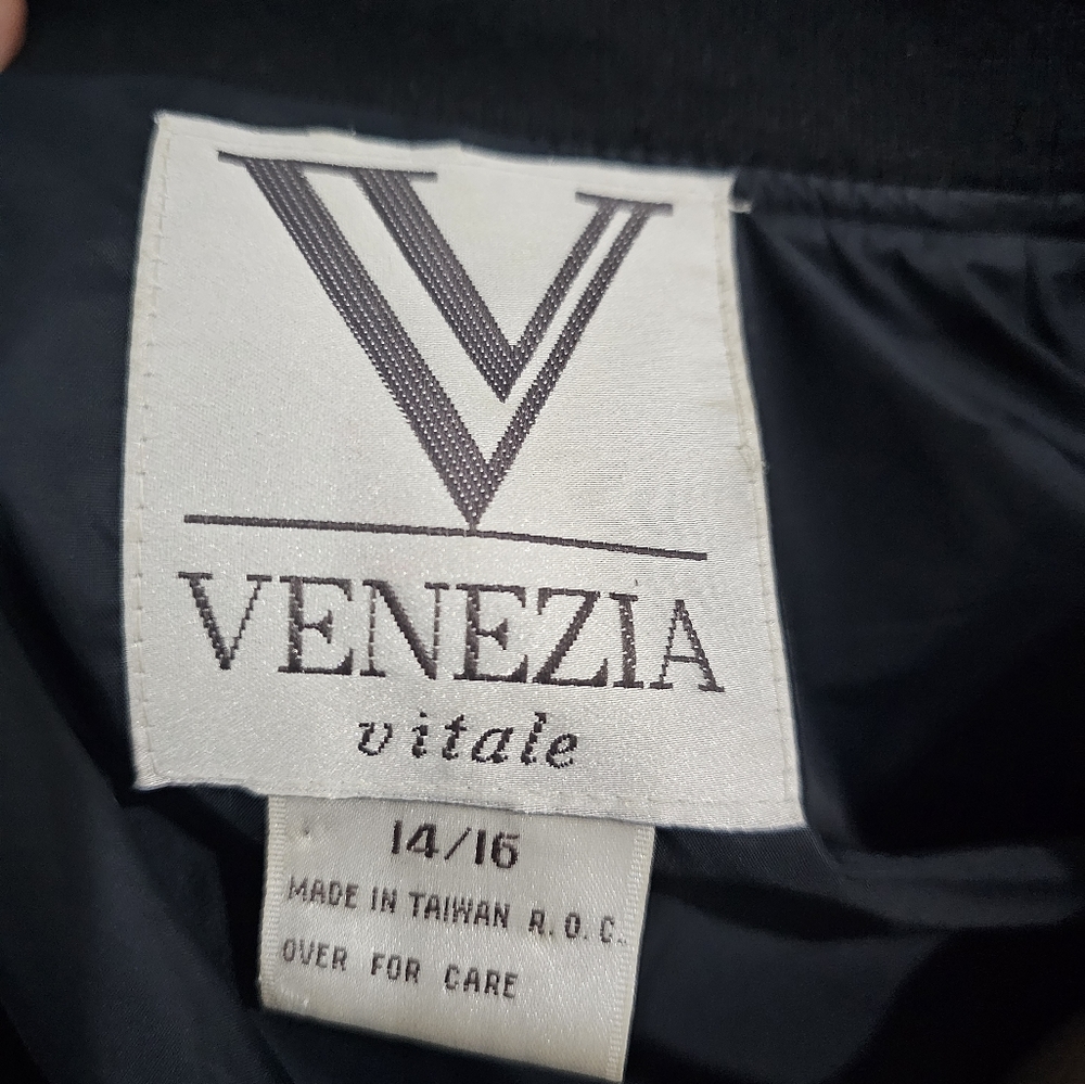 Vintage VENEZIA Women Picasso Print Bomber Windbreaker Jacket 14/16 - Picture 8 of 9